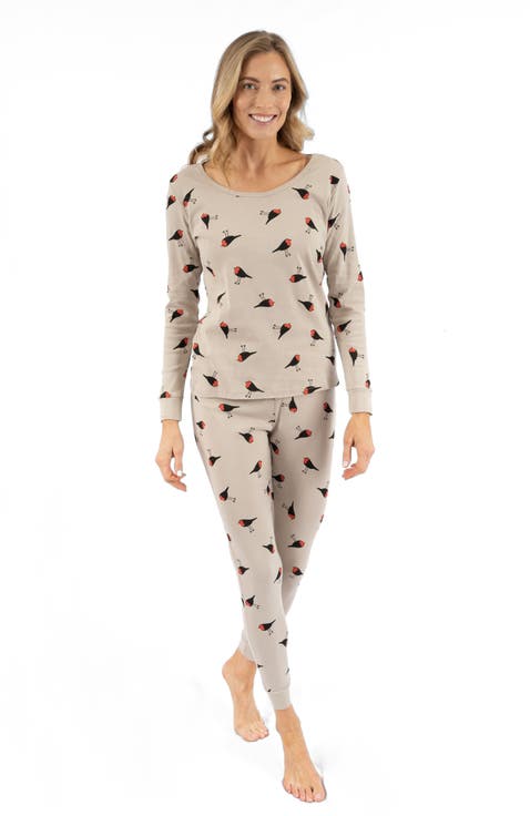 Women's Cotton Matching Family Pajamas, Wild Canvas Prints