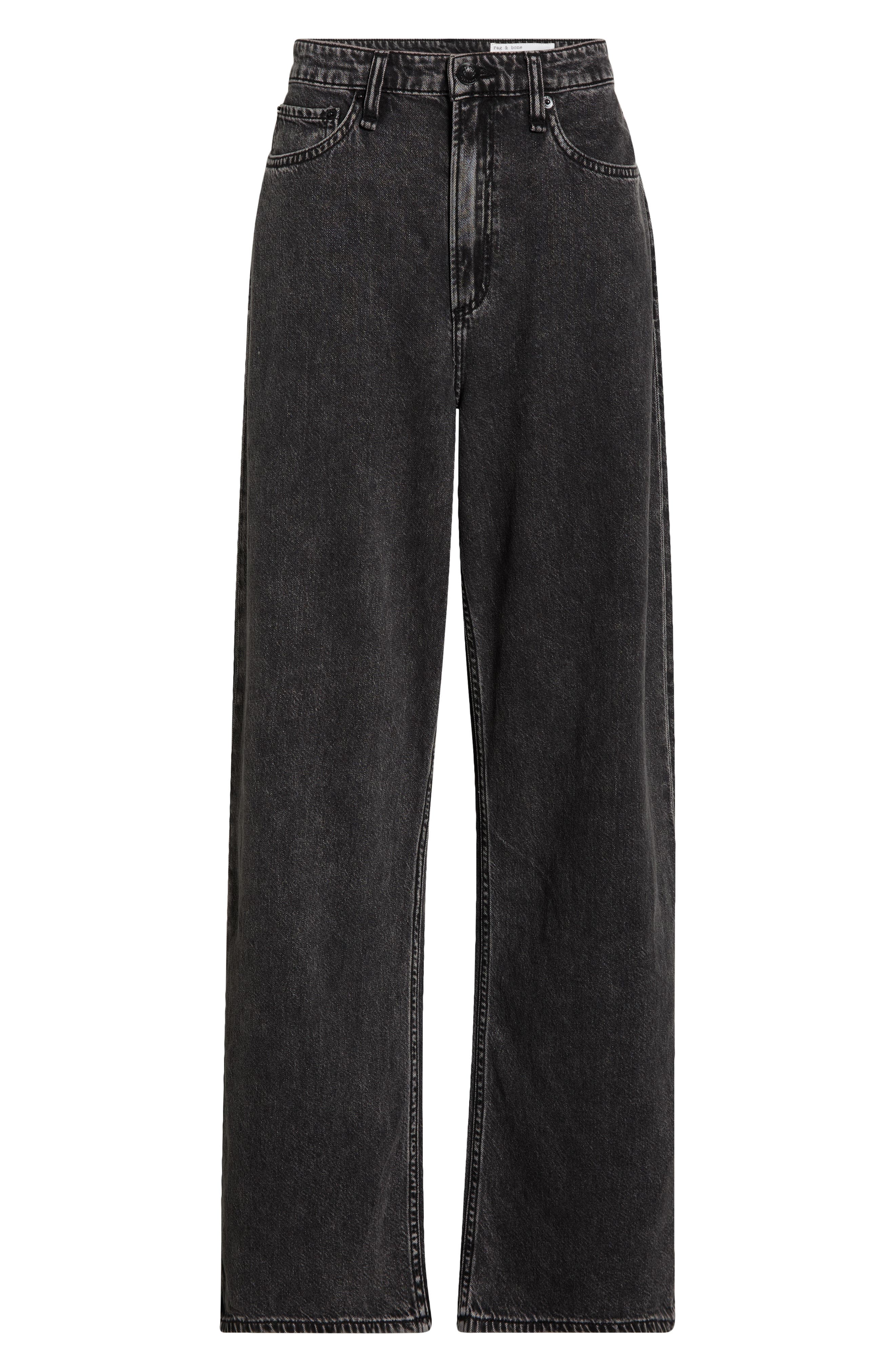 rag & bone Featherweight Logan High Waist Wide Leg Jeans
