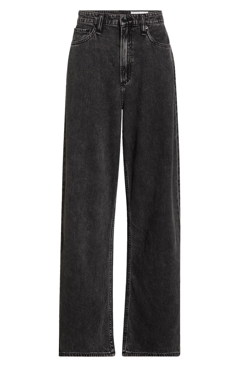 rag & bone Featherweight Logan High Waist Wide Leg Jeans, Main, color, Anglique