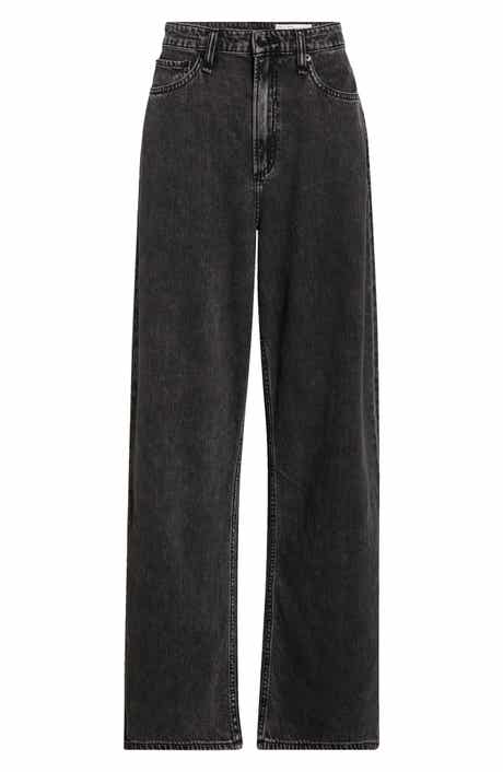 rag & bone Featherweight Logan High Waist Wide Leg Jeans