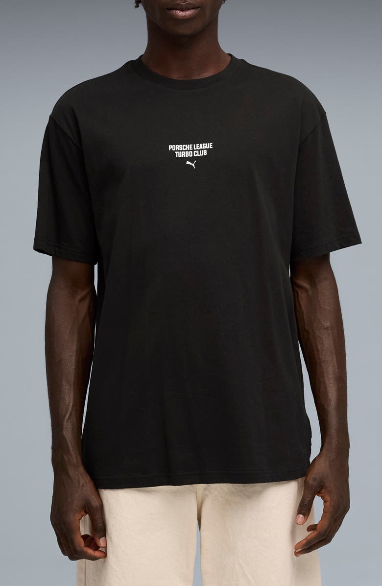 PUMA Porsche League 1 Graphic T-Shirt, Main, color, Puma Black