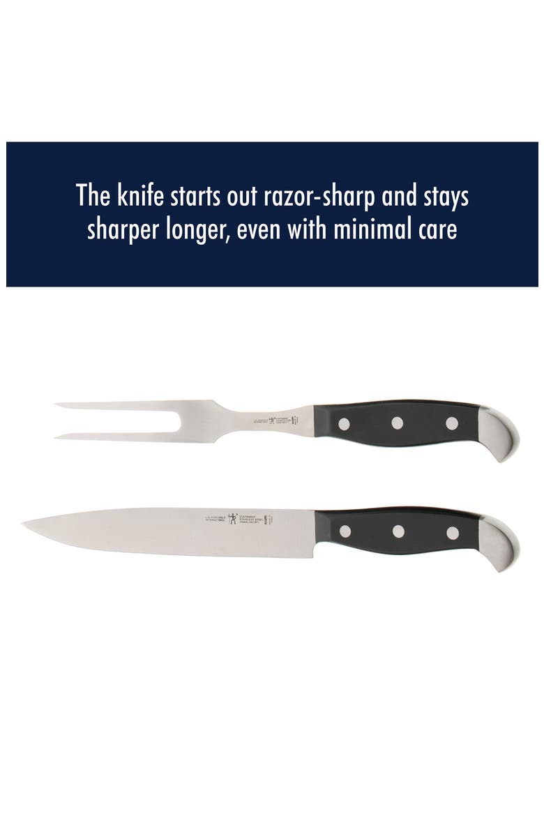Statement 2-Piece Carving Knife Set, Alternate, color, BLACK