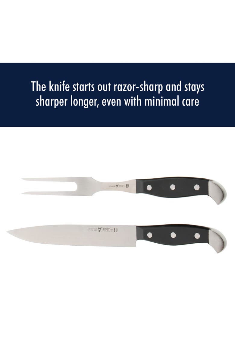 HENCKELS CUTLERY Statement 2-Piece Carving Knife Set, Alternate, color, Black