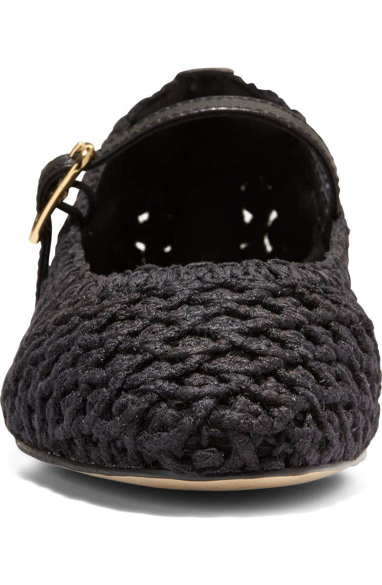 Cole Haan Harlan Woven Ballet Flats, Alternate, color, Black Woven Fabric / Leather