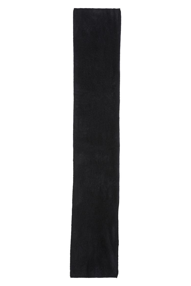 Brushed Cashmere Scarf, Alternate, color, BLACK ROCK
