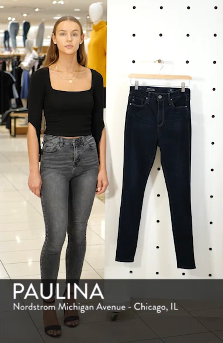 The Mila Super High Waist Ankle Skinny Jeans, sales video thumbnail