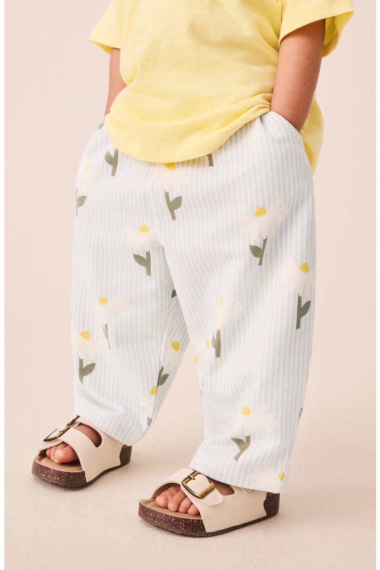 Kids' T-Shirt & Daisy Pants Set, Alternate, color, YELLOW