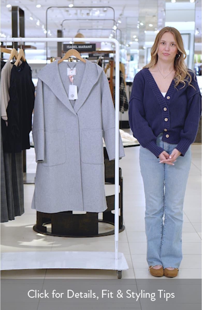 Walk This Way Wool Blend Oversized Coat, sales video thumbnail