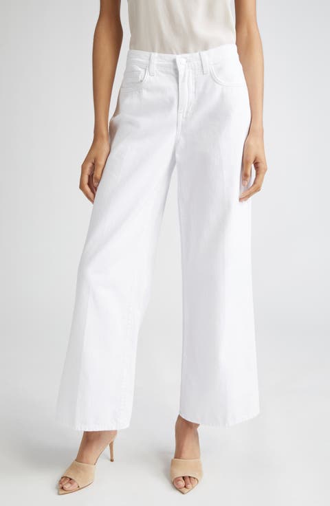 Alicent High Waist Wide Leg Jeans (Blanc)