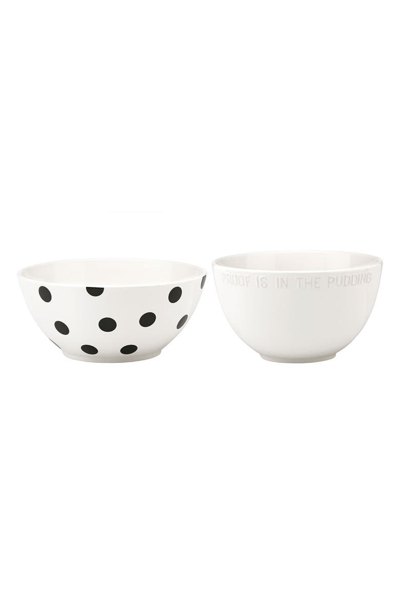 Kate Spade New York 'all in good taste' ceramic mixing bowls, Main, color, 