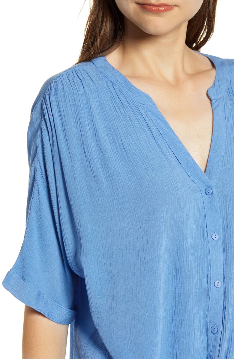 VERO MODA Mallory Tie Front Boxy Blouse, Alternate, color, 