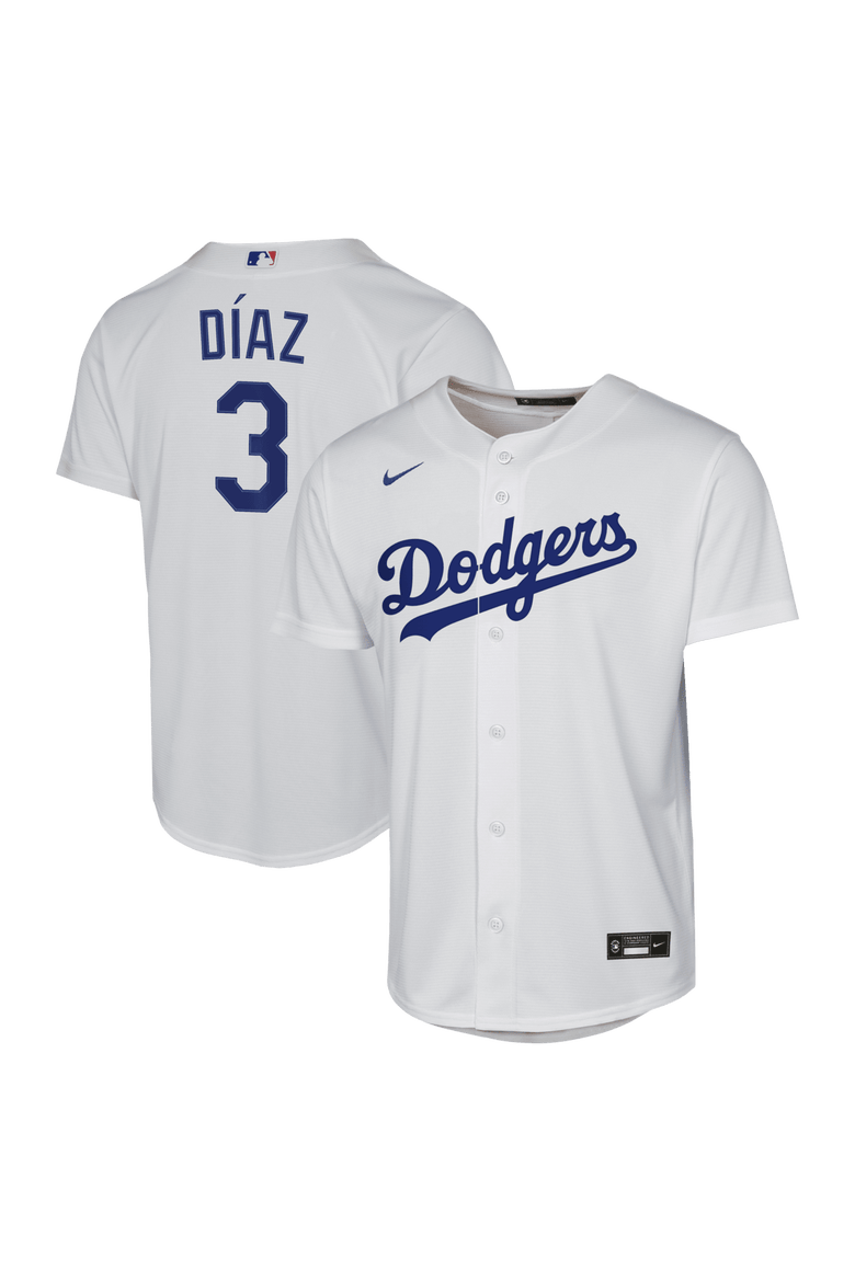 Youth Nike Edwin Díaz White Los Angeles Dodgers Home Baseline Jersey, Main, color, White