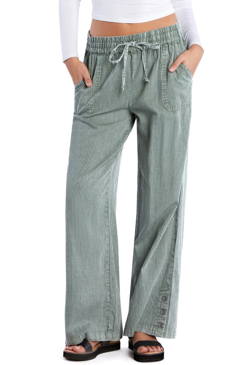 Hero High Waist Wide Leg Pants, Main, color, ARMY RR STRIPE