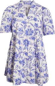 SUGARLIPS Maeve Floral Dixie Tiered Cotton Dress