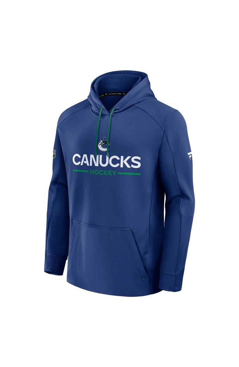 FANATICS Men
s Fanatics Blue Vancouver Canucks Authentic Pro Rink Hoodie, Alternate, color, Blue