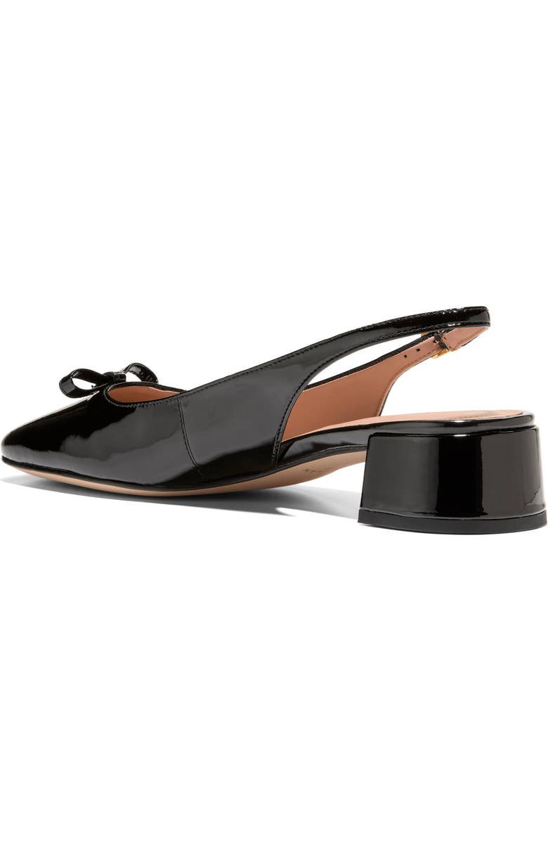 Cole Haan Patsy Bow Slingback Pump, Alternate, color, Black Patent Leather