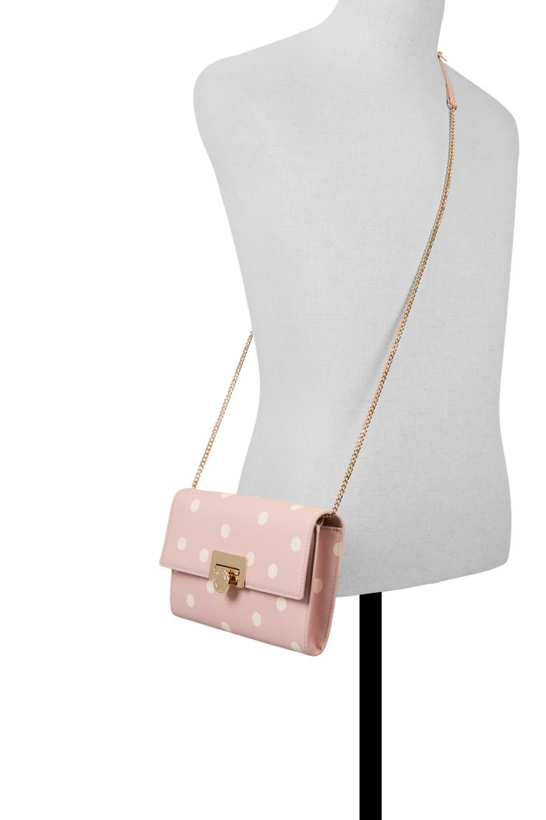 Parisa Crossbody Wallet on a Chain Bag, Alternate, color, ROSE