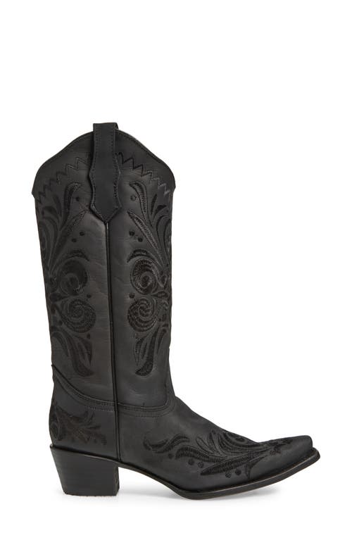G Circle G Filigree Western Boot In Black
