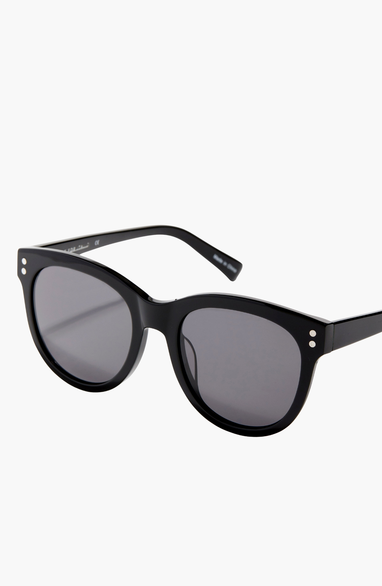 Italic Sasha Acetate Sunglasses, Alternate, color, Black