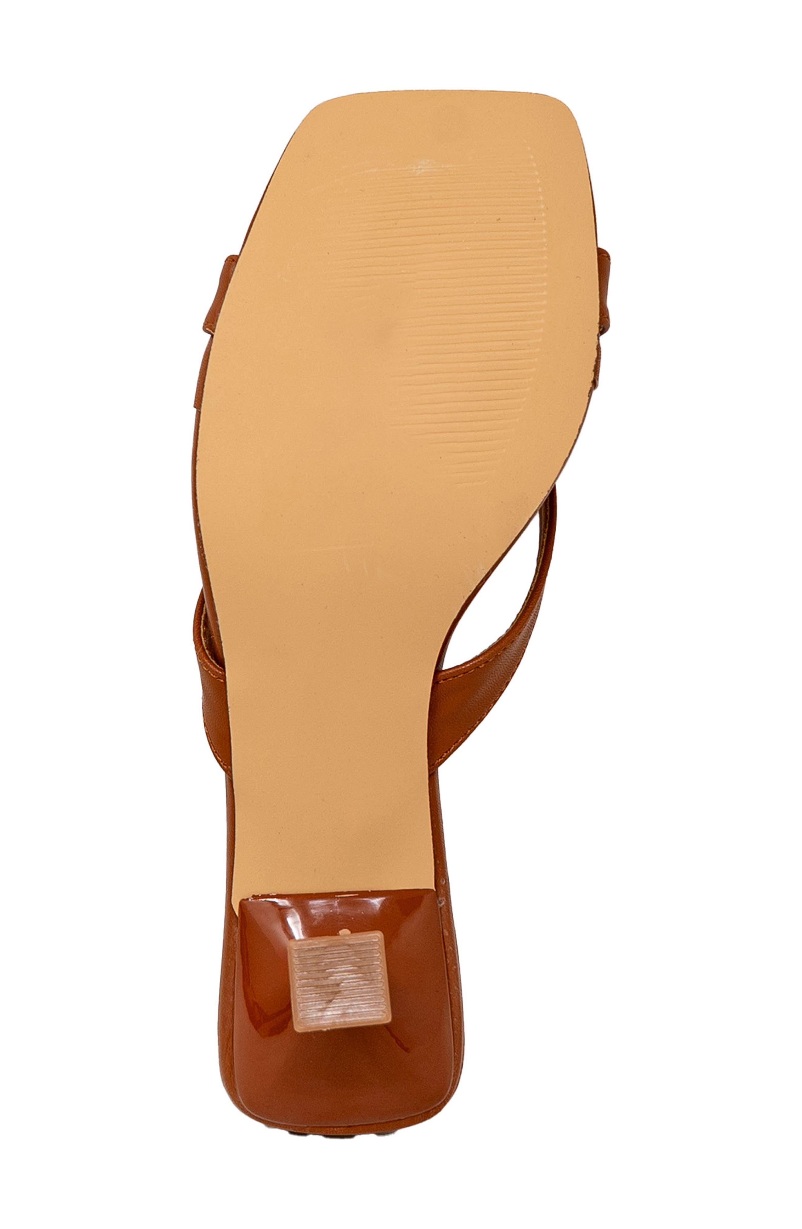 Square Toe Slide Sandal, Alternate, color, TAN PU