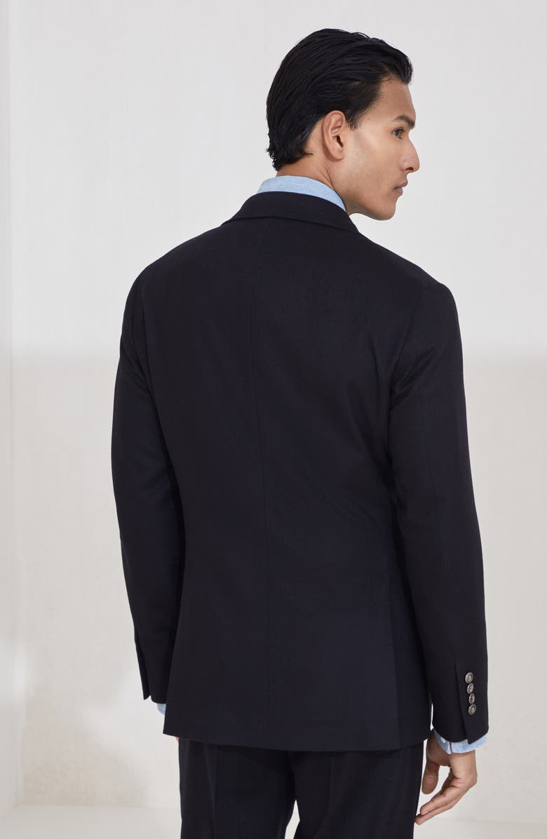 Brunello Cucinelli Blazer with metal buttons, Alternate, color, Black