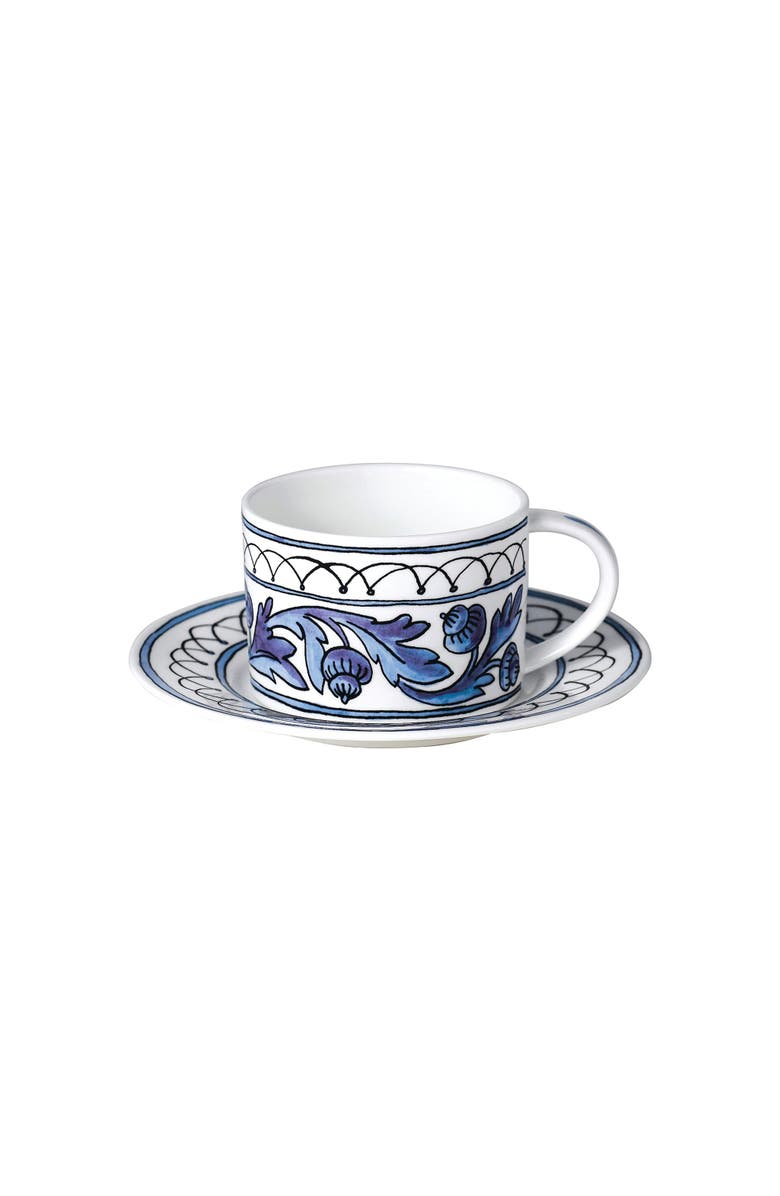 Twig New York Heritage Blue Bird Cup and Saucer, Main, color, Multi