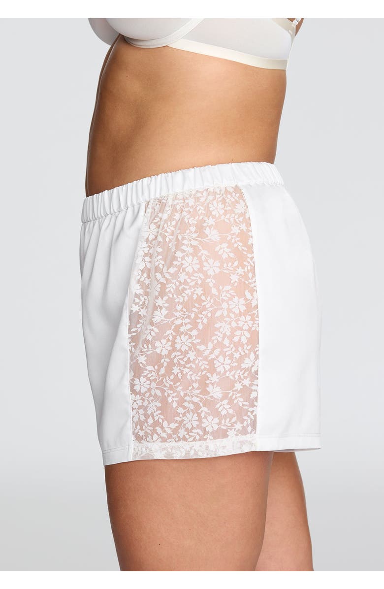 CUUP The Lace Panel Shorts, Alternate, color, Salt