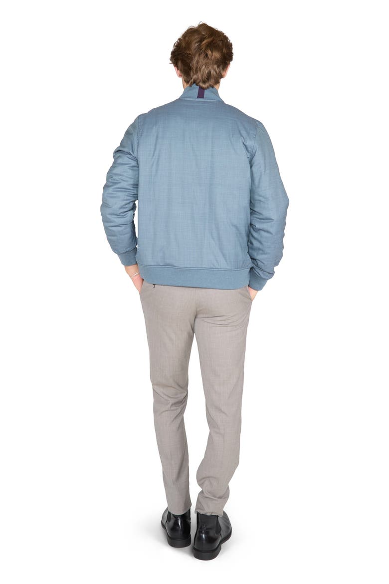 Jenkin Reversible Bomber Jacket, Alternate, color, Slate