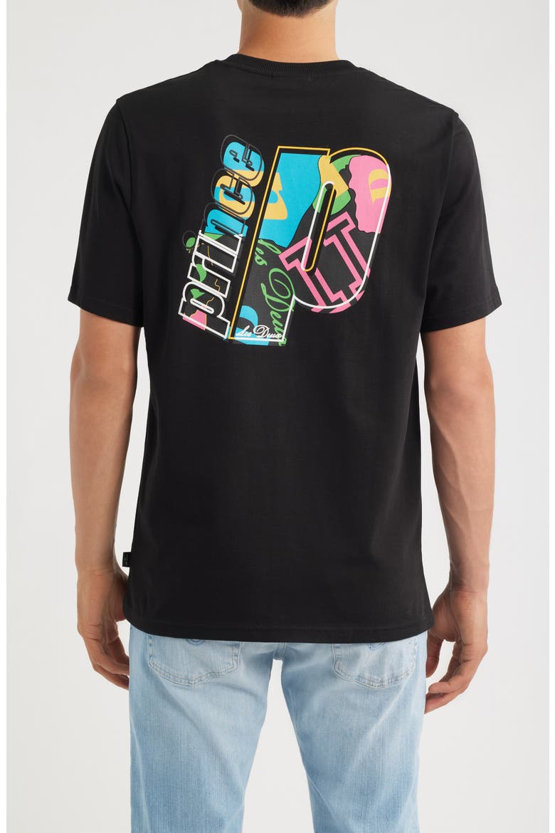 x Prince Organic Cotton Graphic T-Shirt, Alternate, color, BLACK