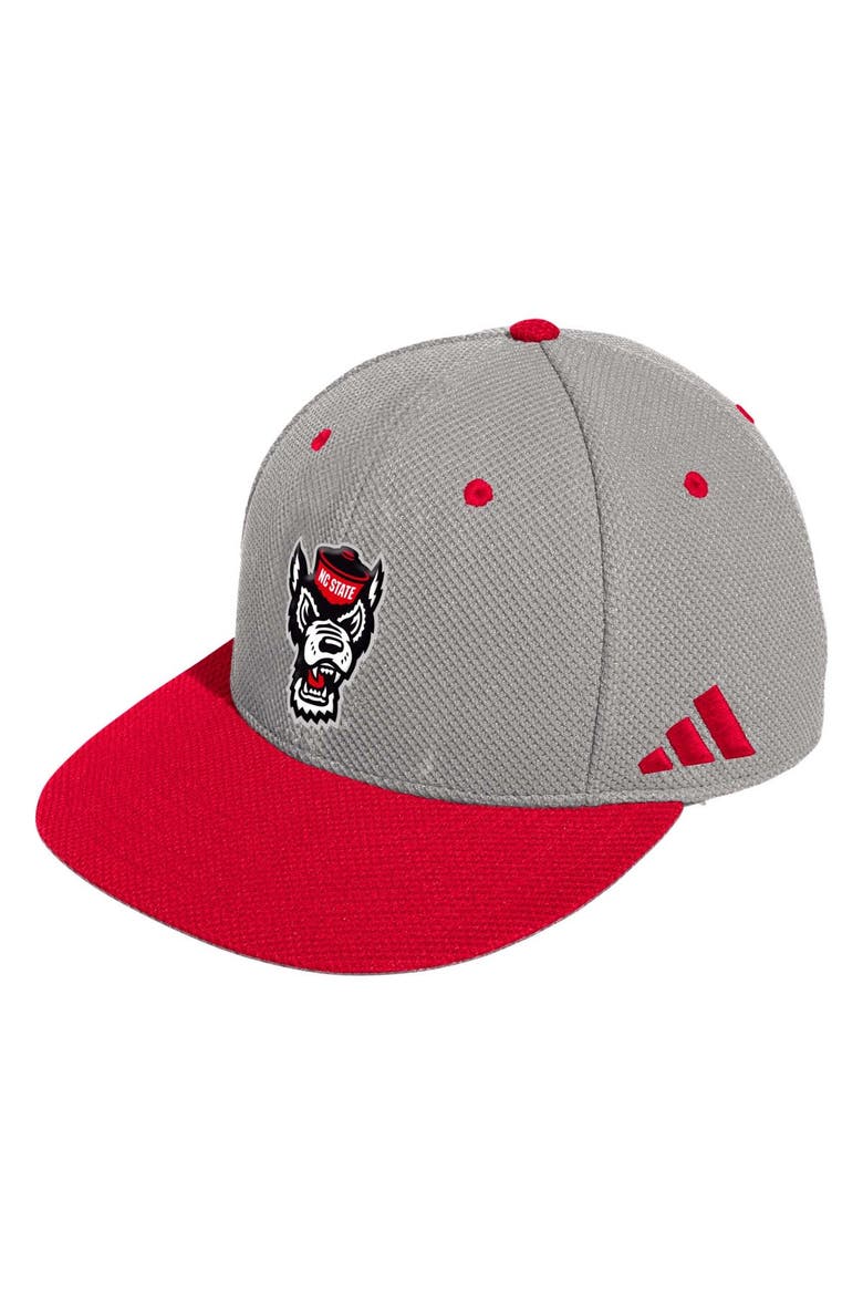 Men's adidas Gray NC State Wolfpack On-Field Baseball Fitted Hat, Main, color, Gray