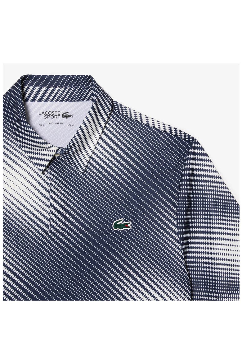Regular Fit Print Stretch Polo Shirt, Alternate, color, EV0 FLOUR/NAVY BLUE