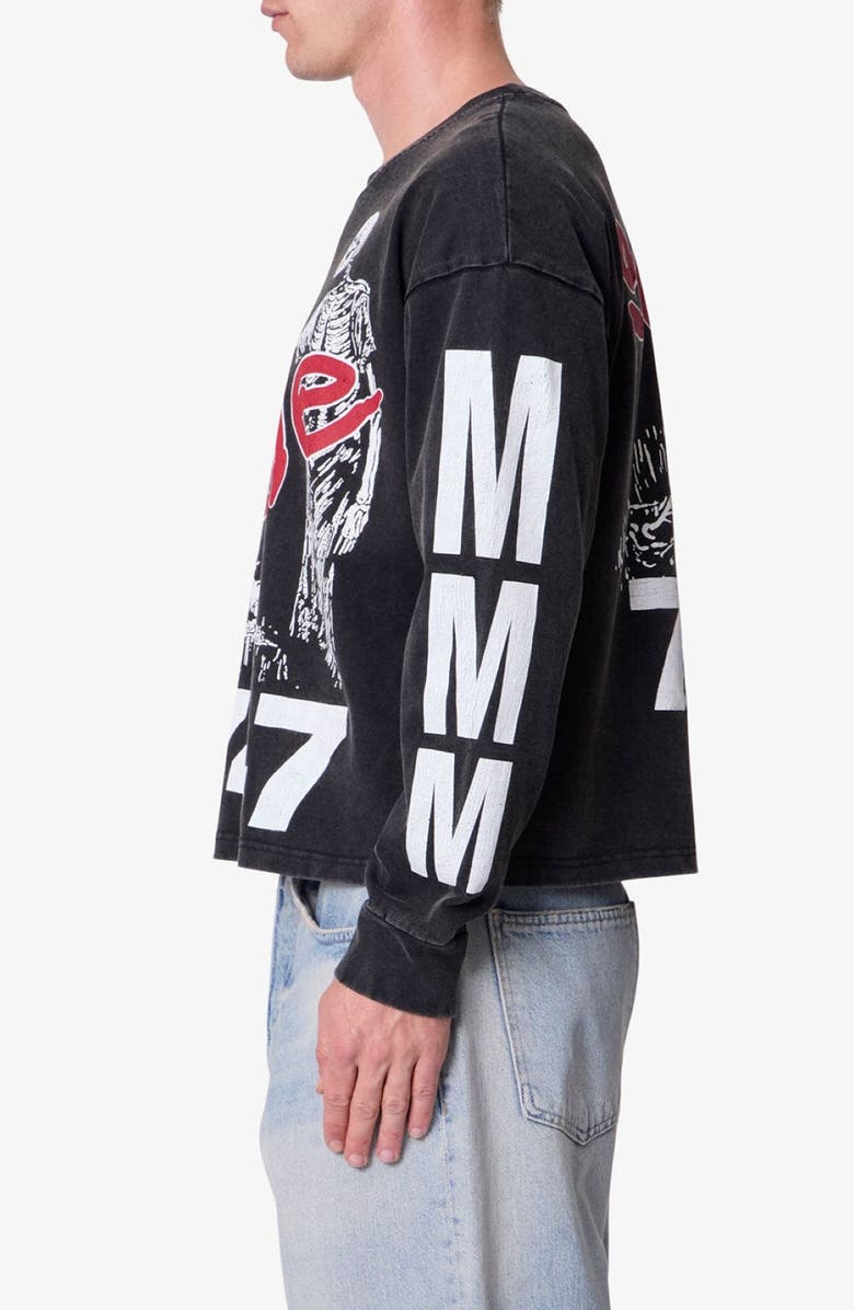 mnml Gone Skeleton Graphic Long Sleeve T-Shirt, Alternate, color, 