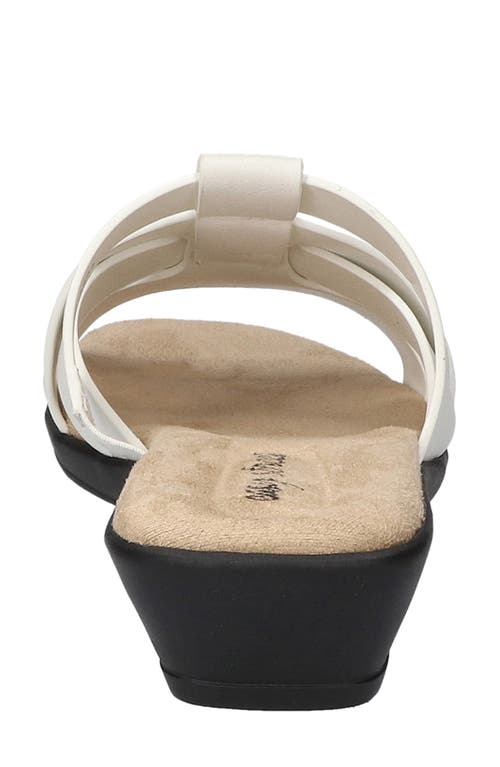 Easy Street Lakeport Slide Sandal In White