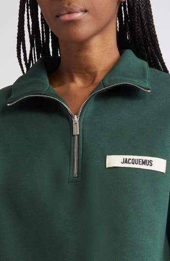 The Gros Grain Cotton Fleece Zip Sweatshirt