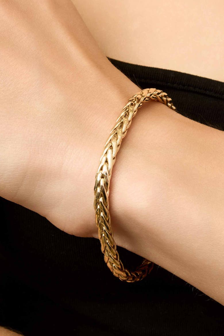 14K Yellow Gold Royal Palms Bracelet, Alternate, color, Yellow Gold