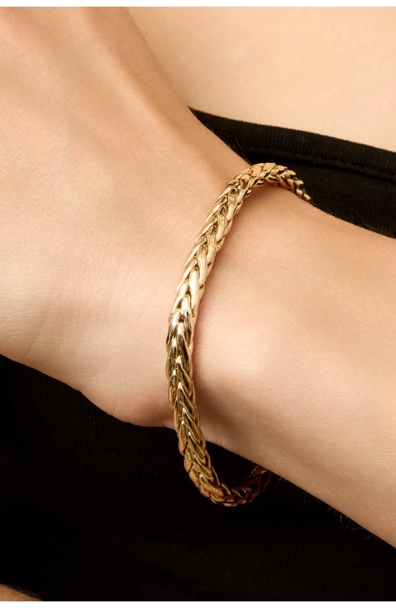 Oradina 14K Yellow Gold Royal Palms Bracelet, Alternate, color, Yellow Gold