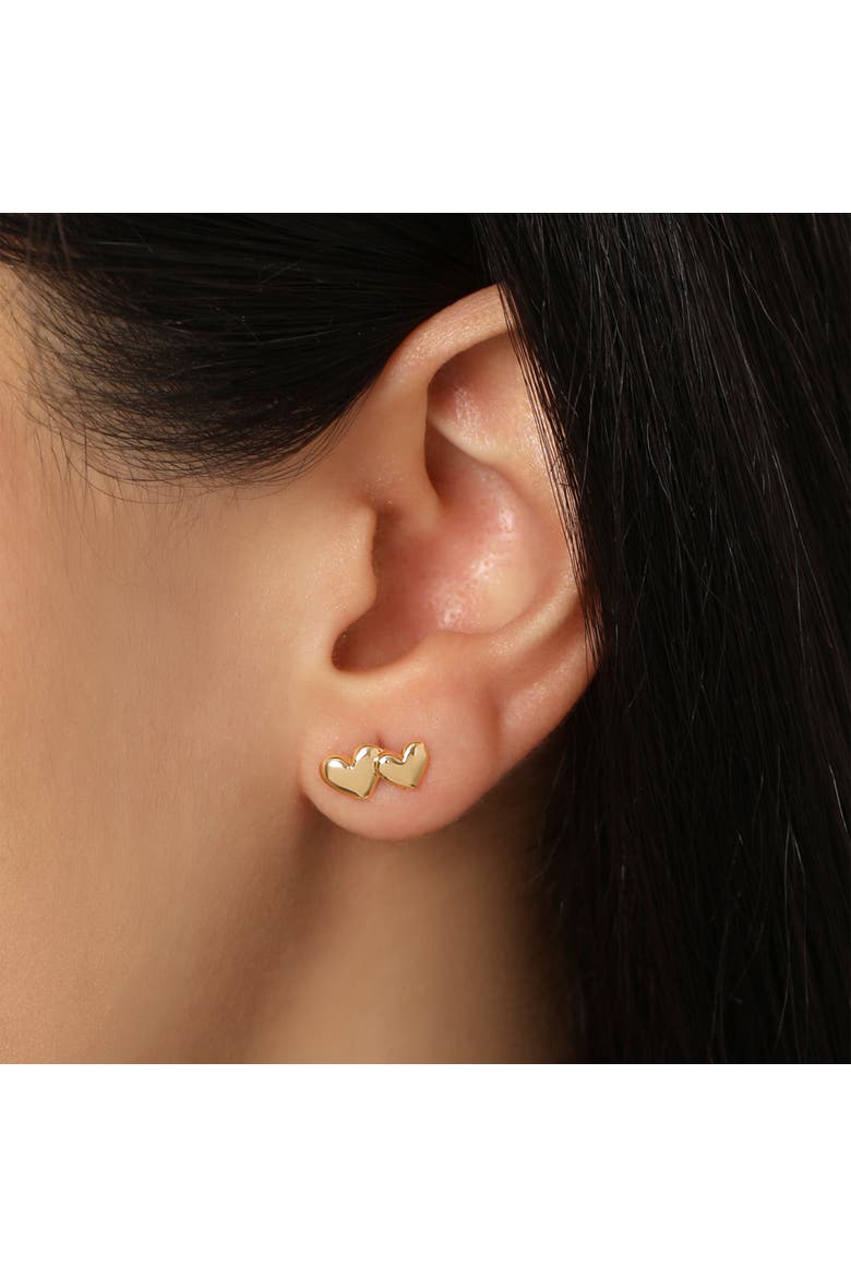 Gold-Tone Bow, Butterfly & Pearl Stud & Hoop Earring Set, 12 Pairs, Alternate, color, Gold