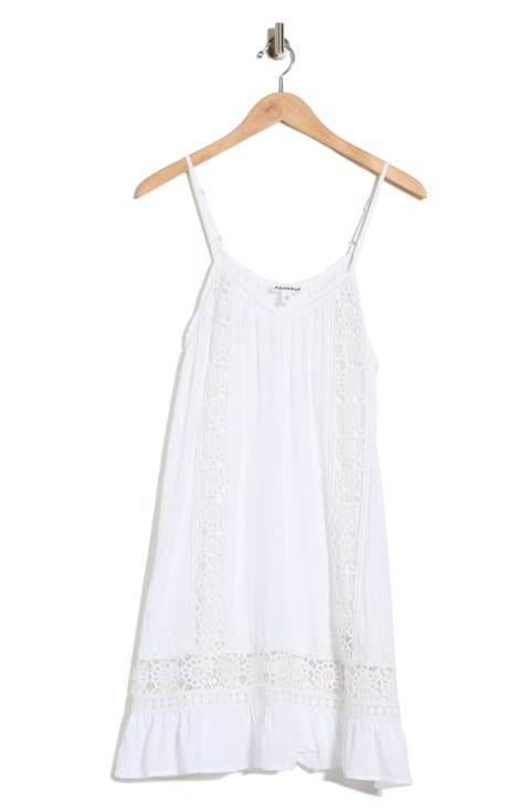 Open Knit Inset Minidress