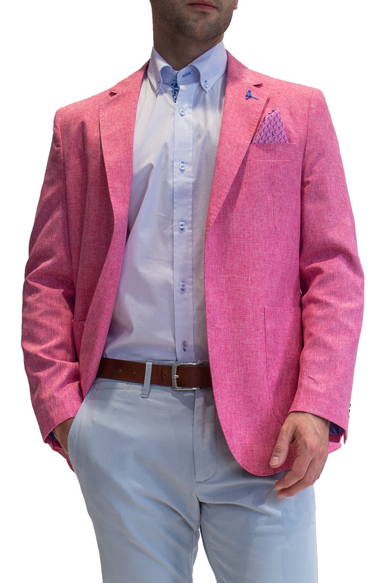 TailorByrd Melange Sport Coat, Alternate, color, Pink