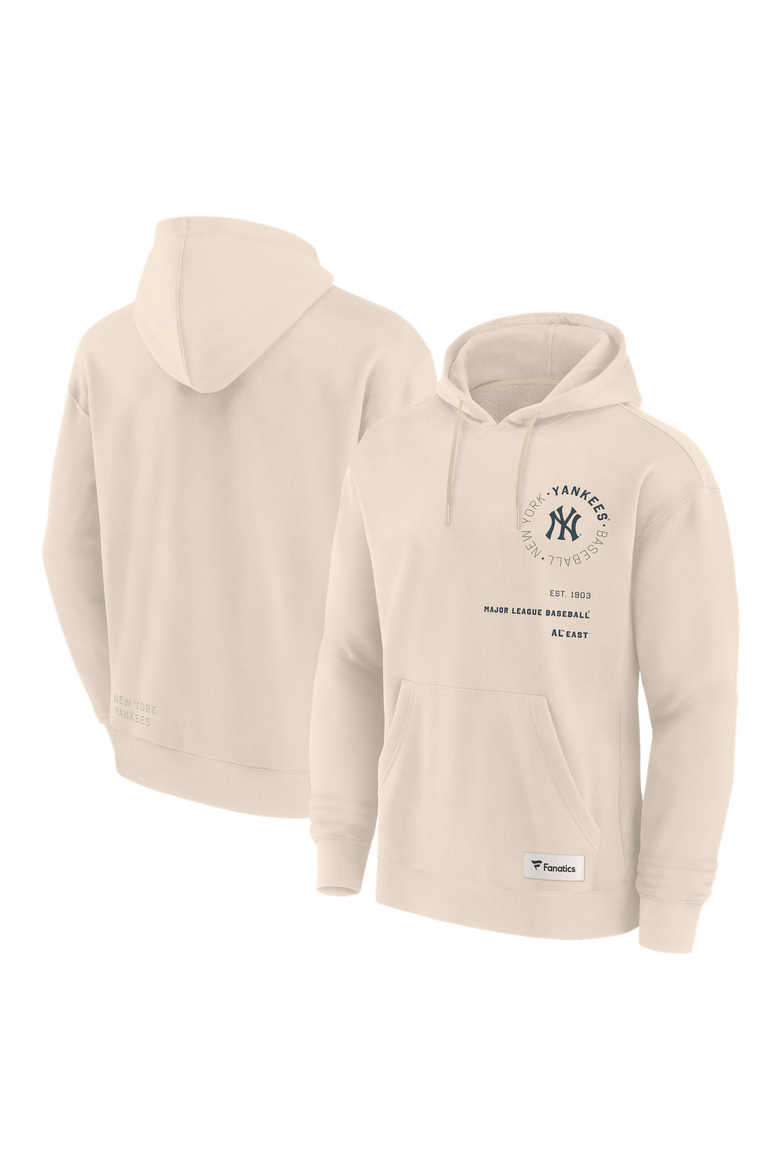 Men's Fanatics Cream New York Yankees Elements Future Ground Info Hoodie, Main, color, Cream