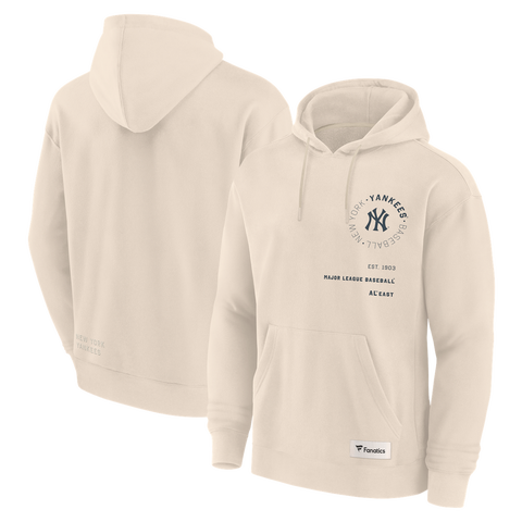 Men's Fanatics Cream New York Yankees Elements Future Ground Info Hoodie