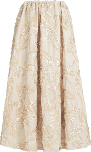 Brunello Cucinelli Skirt with dazzling seabed embroidery