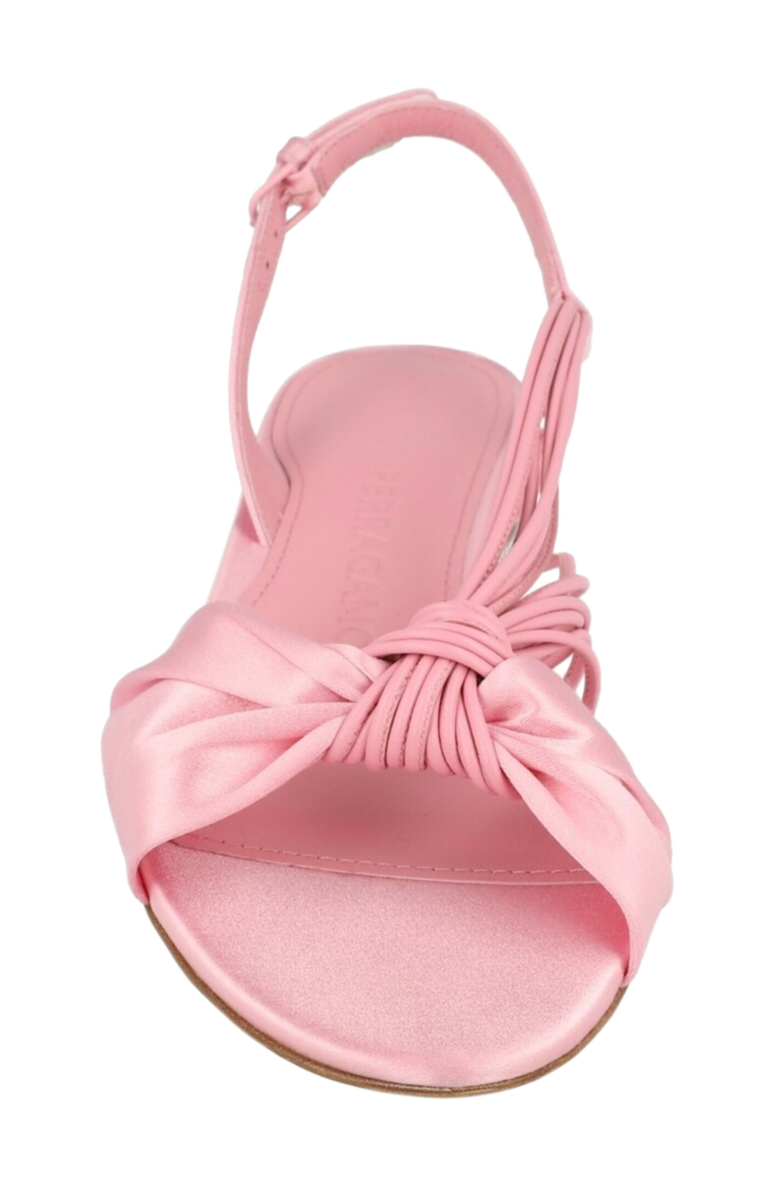Sabina Mirrored Heel Slingback Sandal, Alternate, color, PINK
