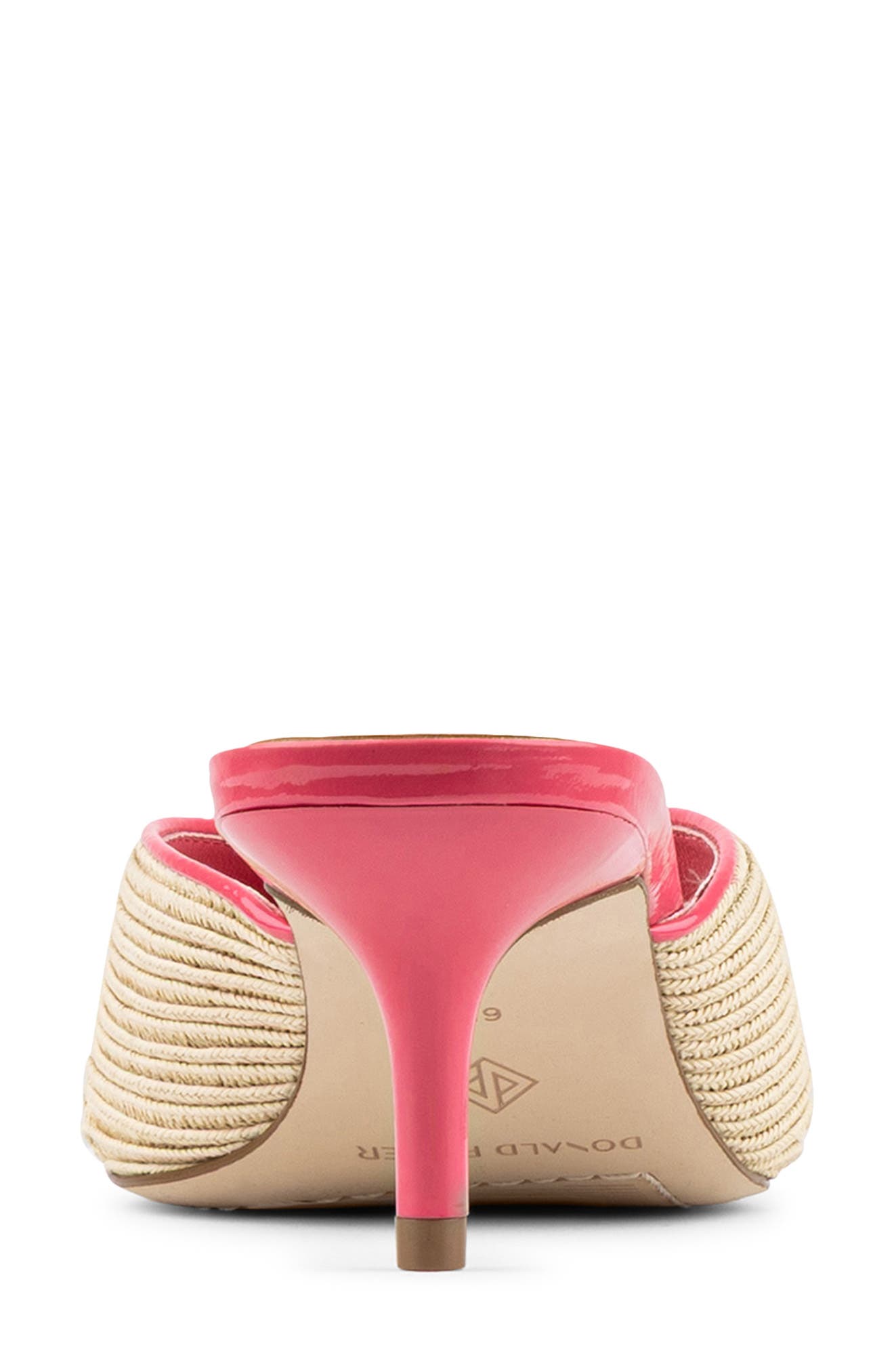 Raffia Sandal, Alternate, color, PINK