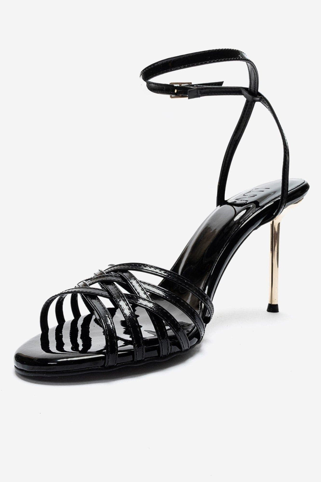 Lorion Stiletto Ankle Strap Pump, Alternate, color, Black