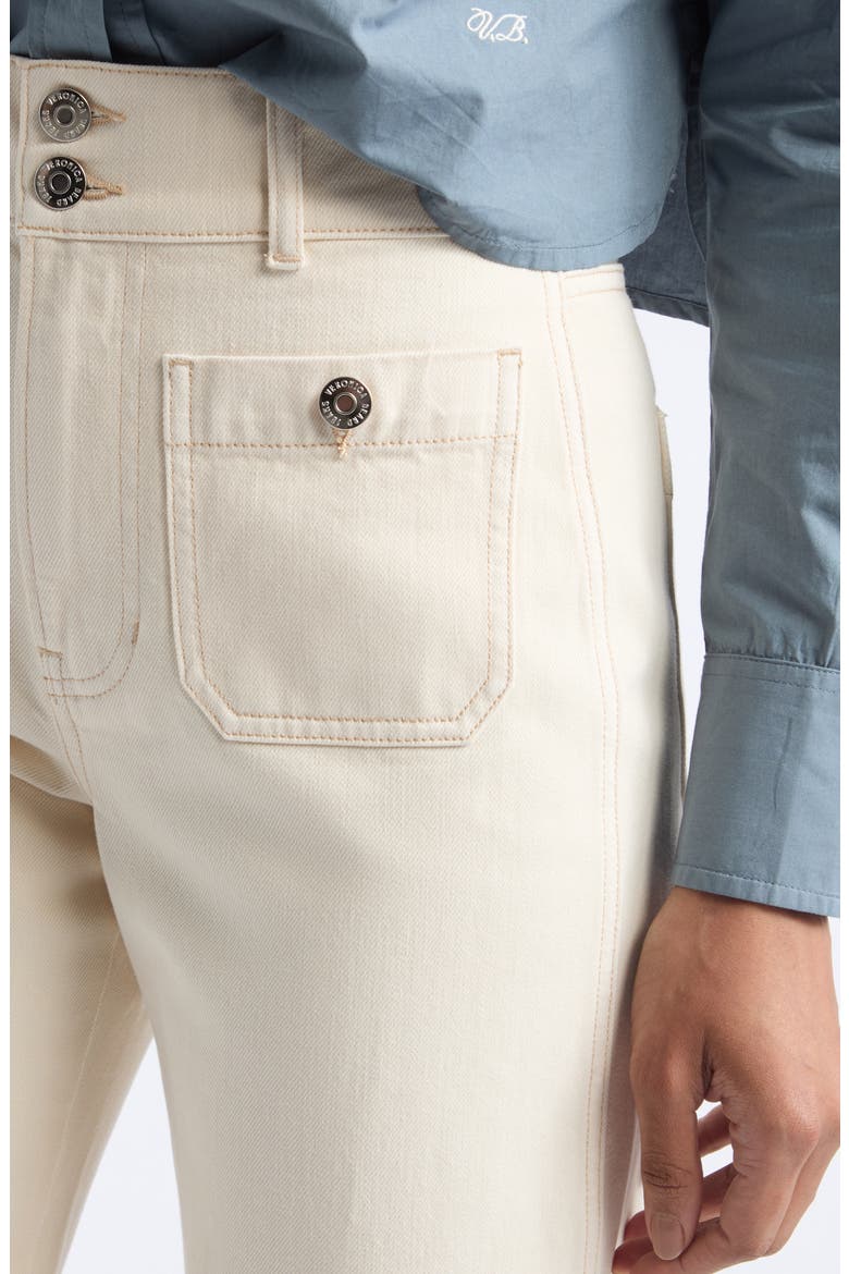 Taylor Wide Leg Jeans, Alternate, color, ECRU