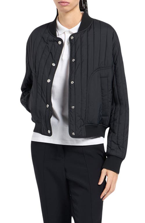 Moose Knuckles Fairhaven Quilted Ripstop Bomber Jacket In Black