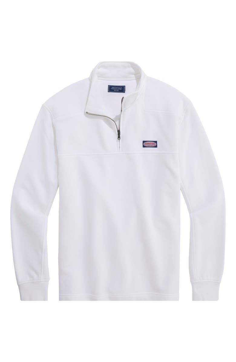 vineyard vines Surf Quarter Zip Sweatshirt, Main, color, White Cap