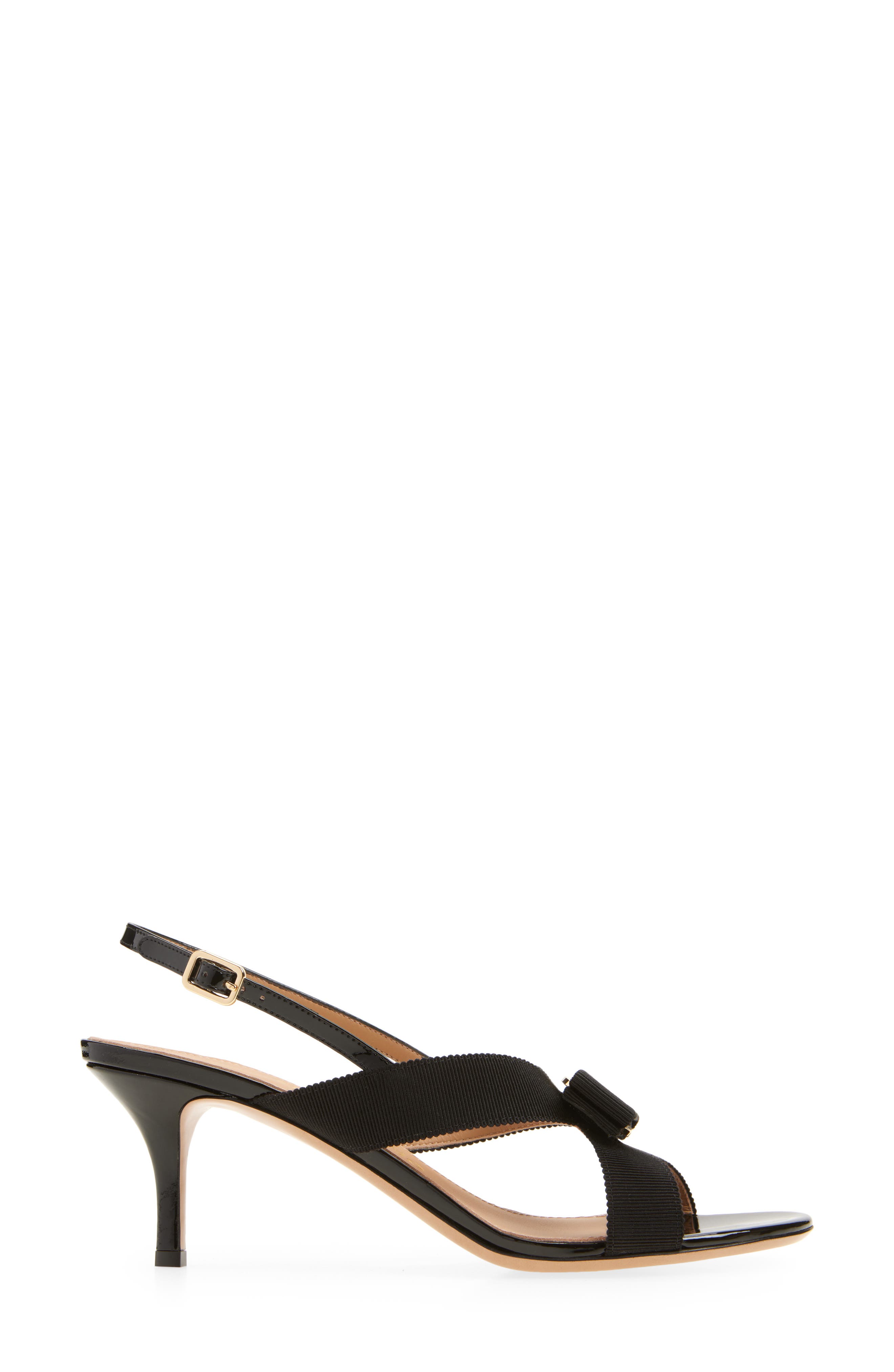FERRAGAMO Rima Vara Bow Slingback Sandal, Alternate, color, Nero Nero Biscotto