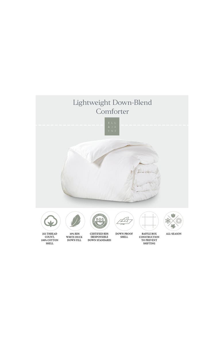 ELLA JAYNE HOME Lightweight Down-Blend Comforter, Alternate, color, White